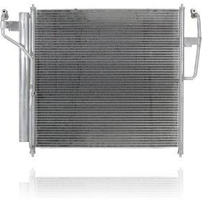 A/C Condenser - Pacific Best Inc. Compatible/Replacement for 3615 04-15 Nissan Armada, 04-15 Titan, 04-10 QX56 - With Dryer & Sensor