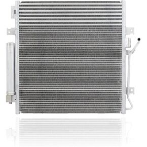 A/C Condenser - Pacific Best Inc. Compatible/Replacement for 3664 07-11 Dodge Nitro Jeep Liberty Automatic - With Transmission Oil Cooler, Receiver & Dryer