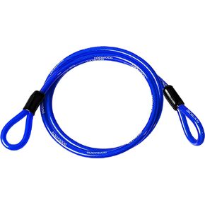 DocksLocks Weatherproof Straight Security Cable (5ft to 25ft Lengths) with Reinforced Looped Ends, Anti-Theft Protection for Kayaks, Bikes, Paddleboards, Outdoor Equipment, Bicycles and More 25ft