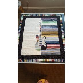 Guitar Applique Quilt Pattern "Rock On"