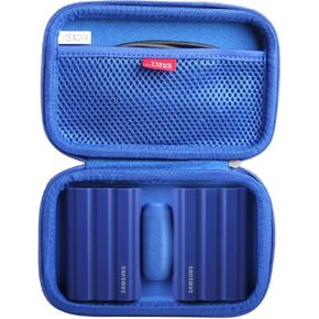 Hermitshell Hard Travel Case for Samsung T7 Shield 2TB / 1TB / 4TB, Portable SSD, USB 3.2 Gen2 External Solid State Drive (Black, Case for 3 Hard Drives)