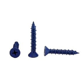 Chenango Supply 3/16 x 1-1/4" Phillips Flat Head Concrete Screw Anchor. 100 Pieces with Drill Bit (Miami-Dade Compliant) (3/16 x 1-1/4)