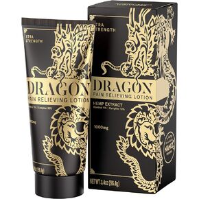 Americanna Wellness Dragon Pain Relieving Lotion 3.4oz Xtra Strength - Muscle and Joint Discomfort Relief – Quick Absorb, Natural Ingredients - for Back, Elbows, Feet, Hands, HIPS, Legs and Neck