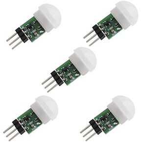 Geekstory 5PCS HC-SR312 AM312 Mini Pyroelectric Infrared PIR Human Sensor Module Modules Body Motion Automatic Detector DC 2.7 to 12V for Arduino Raspberry Pi