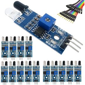 WWZMDiB 15Pcs IR Infrared Sensor 3-Wire Reflective Photoelectric Module for Arduino
