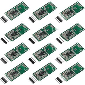 Coliao 12pcs RCWL-0516 RCWL 0516 Microwave Radar Sensor Motion Detection Sensor Human Sensor Body Sensor Module Induction Switch Module for ESP8266 Nodemcu Wemos, for Raspberry PI