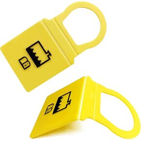 2 Pack Engine Coolant Reservoir Cap, Yellow Coolant Cap Compatible with Chrysler, Dodge, Jeep, Ram, Replacements 55111074AA, 55111074AB, 52079331, 54201