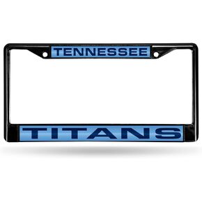Rico Industries NFL Unisex-Adult Laser Cut Inlaid Standard Chrome License Plate Frame