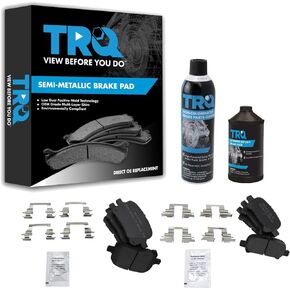 TRQ Brake Pads Compatible with 2000-2004 Toyota Avalon 2000-2001 Camry 1999-2003 Solara