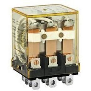 IDEC RH3B-ULAC120V 3PDT Contact, Blade TERMINALS, Compact Power Relay, Indicator Light, 120 VAC Coil Voltage, Industrial 10 AMP GP Relay