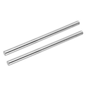 MECCANIXITY 304 Stainless Steel Round Rods, 12.7mm x 250mm Solid Shaft Rods for DIY Craft Model Car Helicopter Airplane, Pack of 2