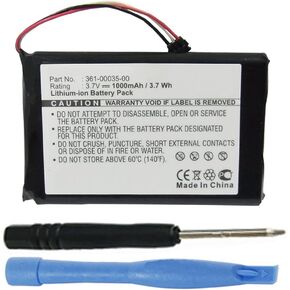 Replacement 361-00035-00, KE37BE49D0DX3 Battery for Garmin Edge Touring Plus, Edge 800 & Edge 810 Portable GPS-Enabled Bicycle Computer 010-00899-00, 010-01063-00, 010-01063-05 with Installation Tools