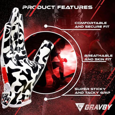 قفازات كرة القدم Grav8y Villain 3.0 - مقاسات البالغين والشباب in Saudi Arabia