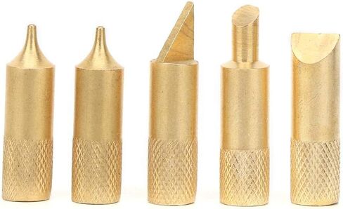 Wood Burning Kit, 7PCS Electric Micro Pyrography Pen Engraving Pen Mini Diy Engraving Tool Kit for Wood Soldering Pyrograph Tool Set(US) in Saudi Arabia