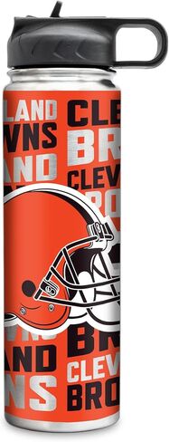 Rico Industries NFL Footbal 22oz Stainless Steel Tumbler with Lid - Great For Coffee, Tea, Water or Cocktails in Saudi Arabia
