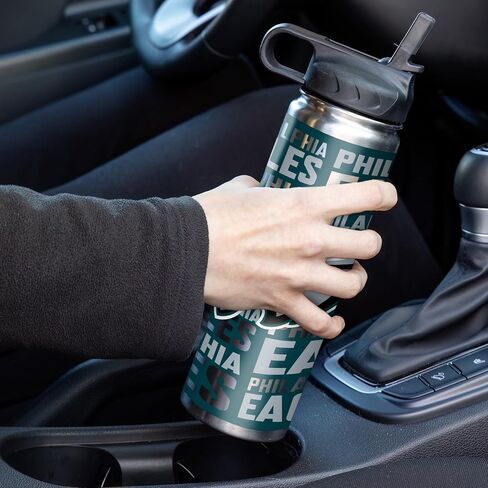Rico Industries NFL Footbal 22oz Stainless Steel Tumbler with Lid - Great For Coffee, Tea, Water or Cocktails in Saudi Arabia