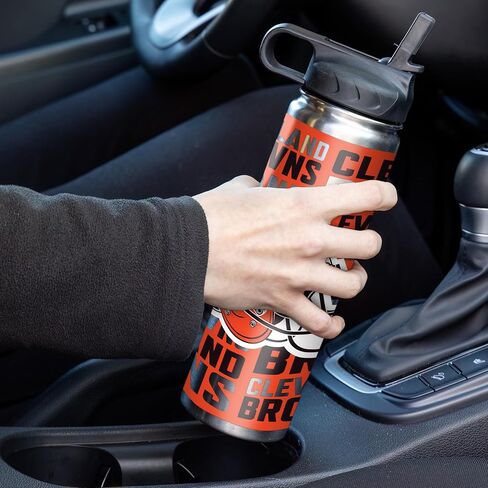 Rico Industries NFL Footbal 22oz Stainless Steel Tumbler with Lid - Great For Coffee, Tea, Water or Cocktails in Saudi Arabia