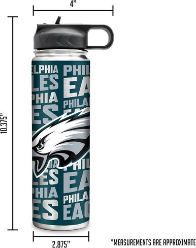 Rico Industries NFL Footbal 22oz Stainless Steel Tumbler with Lid - Great For Coffee, Tea, Water or Cocktails in Saudi Arabia