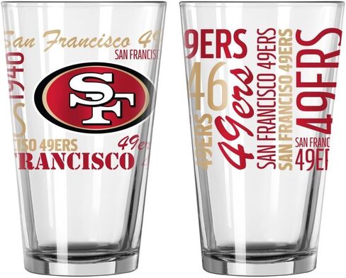 San Francisco 49ers Official NFL 16 fl. oz. Spirit Pint Glass in Saudi Arabia