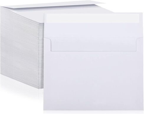 Yahenda 300 Pack A7 Envelopes Bulk Self Adhesive Kraft Paper Invitation Envelopes for Christmas Valentine Wedding Bridal Shower Birthday Party Greeting Cards, 5 x 7 Inch(Gold) in Saudi Arabia