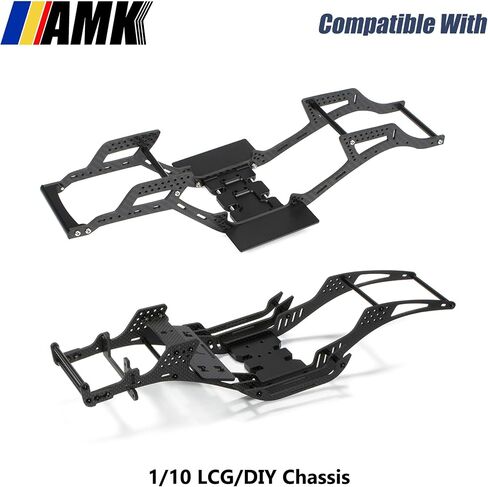 AMK 1/10 مقياس مجموعة نقل الحركة OD علبة التروس مع 30٪ صندوق تروس السرعة الزائدة 3 قطع أعمدة القيادة لمركبة RC الزاحفة المحورية SCX10 II Element Enduro DIY LCG Chassis (أرجواني) in Saudi Arabia