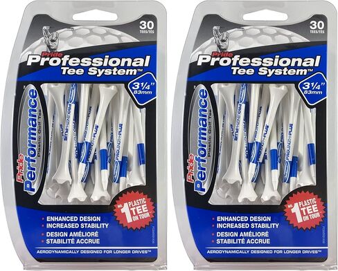 نظام تي شيرت احترافي من برايد، 30 تي شيرت جولف من البلاستيك المتطور، 3 1/4 بوصة (عبوتان) in Kuwait