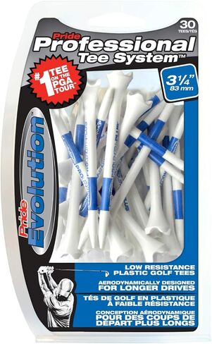 نظام تي شيرت احترافي من برايد، 30 تي شيرت جولف من البلاستيك المتطور، 3 1/4 بوصة (عبوتان) in Kuwait