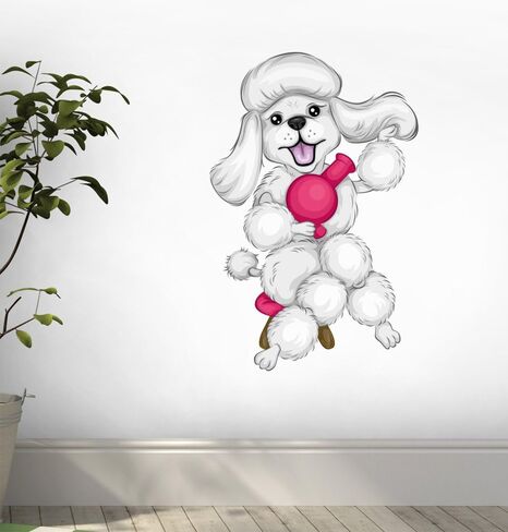 ملصقات جدارية قابلة للتقشير واللصق من Wallmonkeys FOT-24969323-30 WM172930 Poodle Grooming (ارتفاع 76.2 سم × عرض 50.8 سم)، متوسط-كبير in Kuwait