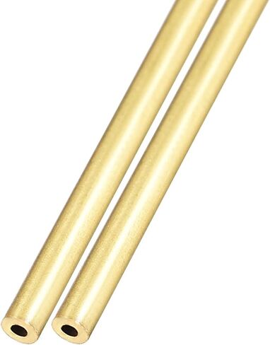 أنبوب نحاسي METALLIXITY (2 مم OD × 0.5 مم جدار T × 300 مم طول) قطعتان، أنابيب مستقيمة - للتأثيث المنزلي، والآلات، والحرف اليدوية اليدوية in Saudi Arabia