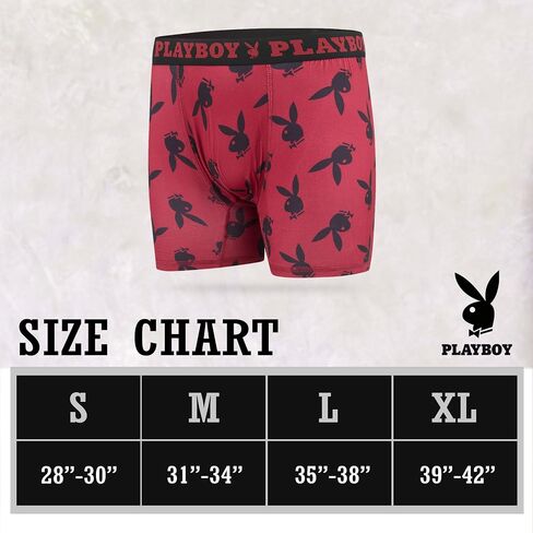 Playboy Mens Underwear 4 Pack Boxers for Men Gifts for Men Boxer Briefs in Saudi Arabia