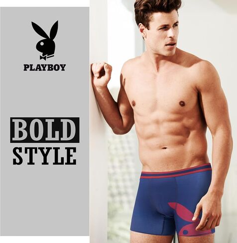 Playboy Mens Underwear 4 Pack Boxers for Men Gifts for Men Boxer Briefs in Saudi Arabia