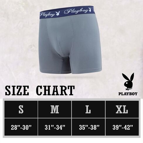Playboy Mens Underwear 4 Pack Boxers for Men Gifts for Men Boxer Briefs in Saudi Arabia