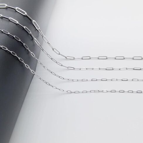 33 Feet Stainless Steel Paperclip Chains Roll Gold Plated Bulk Necklace Bracelet Chain Spool for Jewelry Making in Saudi Arabia