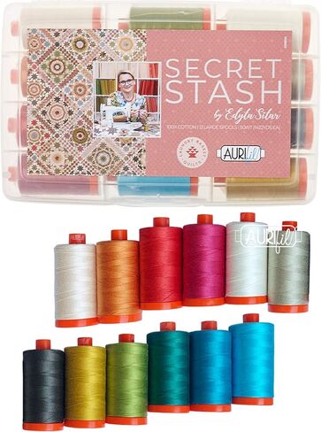 مجموعة Aurifil Designer Thread-Secret Stash بواسطة Edyta Sitar -ES50SC12 in Saudi Arabia