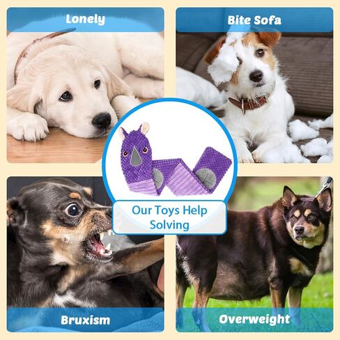 Puzzle Dog Toys for Aggressive Chewers, Tug of War Dog Toys for Large Dogs, No Stuffing Dog Toys to Keep Them Busy, Crinkle Squeaky Dog Toys for Boredom, Dog Chew Toys for Small Dogs, Dog Snuffle Toy in Saudi Arabia