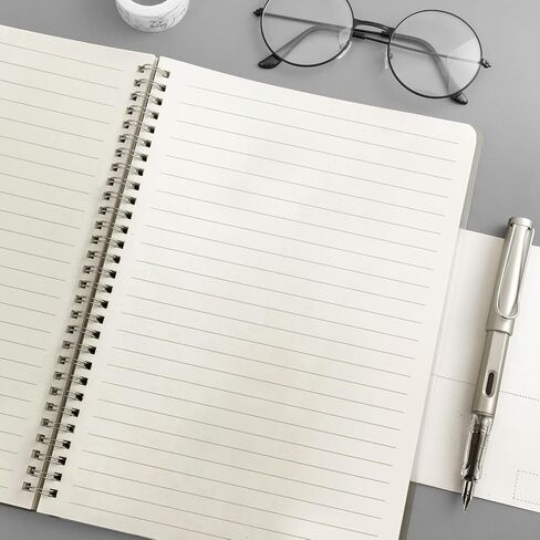 M&G 5 Pack Spiral Notebooks for Note Taking, B5 Size White Lined Paper Spiral Notebook Journal for School Students School University College Office 18.5x25.8CM 80 Sheet 160 Page/Pad (B5 Line) in Saudi Arabia