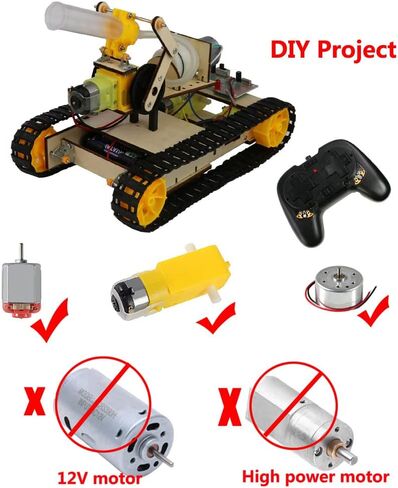 Delinx 4 8 Channels 2.4GHz Long Range RC Transmitter and Receiver Remote Control Motor Controller kit for DIY Kids Toys Projects (8 Channels) in Saudi Arabia