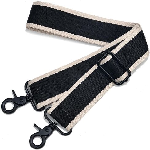 Purse Strap Adjustable Replacement Crossbody 1.5" Wide Shoulder Straps Silver Hardware Bag Strap Guitar Strap for Canvas Purses Messenger Handbags… in Saudi Arabia