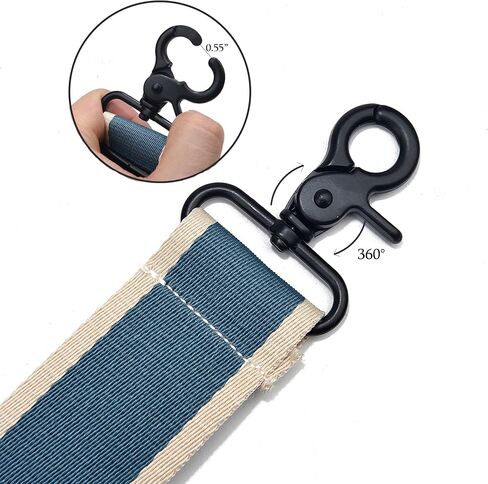 Purse Strap Adjustable Replacement Crossbody 1.5" Wide Shoulder Straps Silver Hardware Bag Strap Guitar Strap for Canvas Purses Messenger Handbags… in Saudi Arabia
