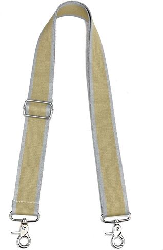 Purse Strap Adjustable Replacement Crossbody 1.5" Wide Shoulder Straps Silver Hardware Bag Strap Guitar Strap for Canvas Purses Messenger Handbags… in Saudi Arabia