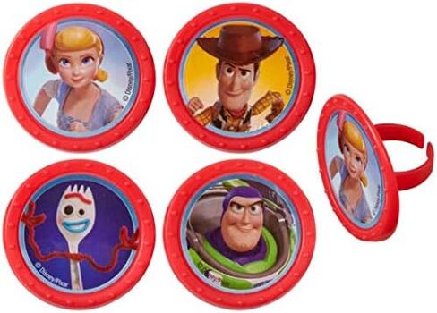 24 Toy Story 4 Toys Play Cupcake Rings Toppers Party Supplies in Saudi Arabia