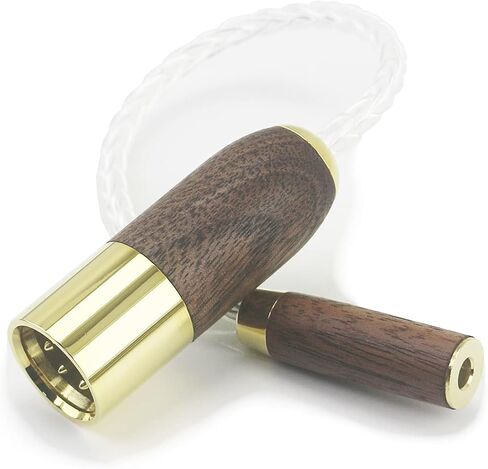 NewFantasia 4-pin XLR Balanced Male to 4.4mm Balanced Female Headphone Audio Adapter Cable 7N 8 Cores OCC Copper Single Crystal Silver Plated Wire Walnut Wood Shell in Saudi Arabia