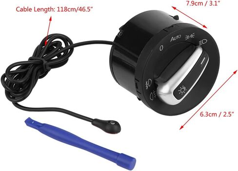 KIMISS Auto Headlight Lamp Control Switch Light Sensor Module for Golf MK5 MK6 Tiguan Touran Passat auto Headlight Switch for in Saudi Arabia