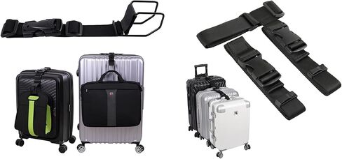 حزام خطاف الأمتعة Vigorport، خطاف J لإضافة حقيبة الأمتعة وأشرطة موصل الأمتعة لتوصيل أمتعتك الثلاثة معًا in Kuwait