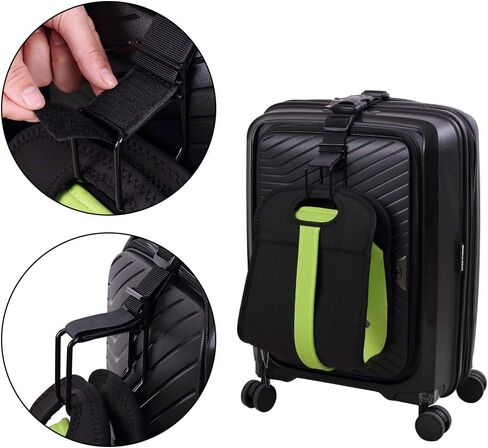 حزام خطاف الأمتعة Vigorport، خطاف J لإضافة حقيبة الأمتعة وأشرطة موصل الأمتعة لتوصيل أمتعتك الثلاثة معًا in Kuwait