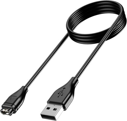 شاحن Amzpas لـ Garmin Venu/Venu Sq/Venu Sq Music/Venu 2/Venu 2S/Vívoactive 3/3 Music/4/4S، كابل شحن USB ناعم، كابل شاحن متين لـ Garmin Fenix ​​5/5S/5X/5X Plus/5S بلس/6/6S/6X/7/7S/7X in Saudi Arabia
