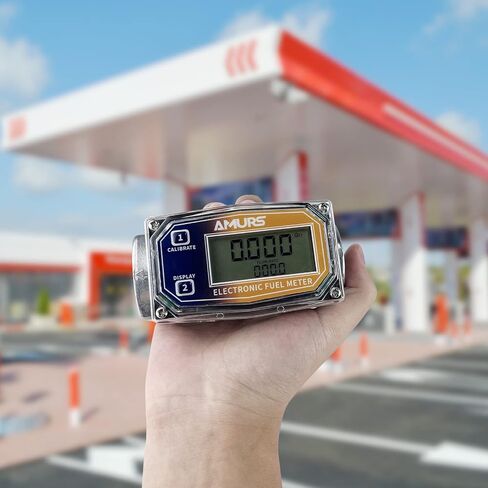 3/4 inch Turbine Flow Meter LCD Digital Display Flowmeter with NPT Counter Detachable Adaptor Flowmeters for Measuring Diesel Kerosene Gasoline Flows in Saudi Arabia