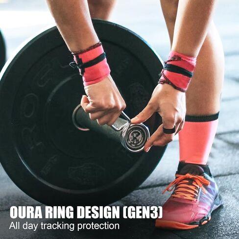 قطعتان من غطاء حلقة السيليكون المتوافقة مع Oura Ring Gen 3، حافظة حلقية دائرية مرنة للحماية من الحلقة الذكية ملحقات كم لحماية حلقة Oura (أسود، S لـ 6/7/8/9/10) in Saudi Arabia