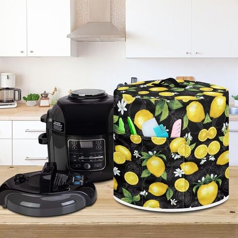 DISNIMO Van Gogh Starry Night Air Fryer Cover Dust Cover Dust Protection Insulated Kitchen Appliance Cover with Top Handle and Storage Pockets for Women Gift in Saudi Arabia