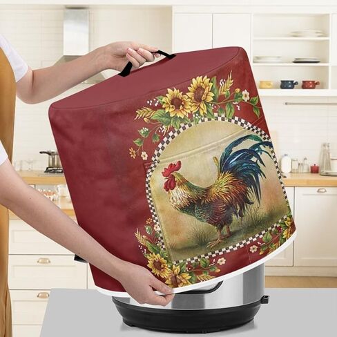 DISNIMO Van Gogh Starry Night Air Fryer Cover Dust Cover Dust Protection Insulated Kitchen Appliance Cover with Top Handle and Storage Pockets for Women Gift in Saudi Arabia